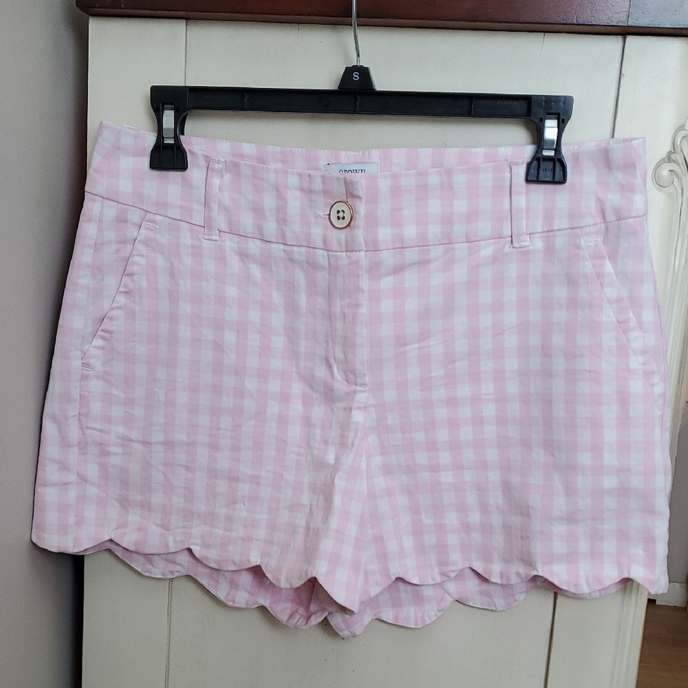 Pink Gingham Women's Shorts Crown & Ivy